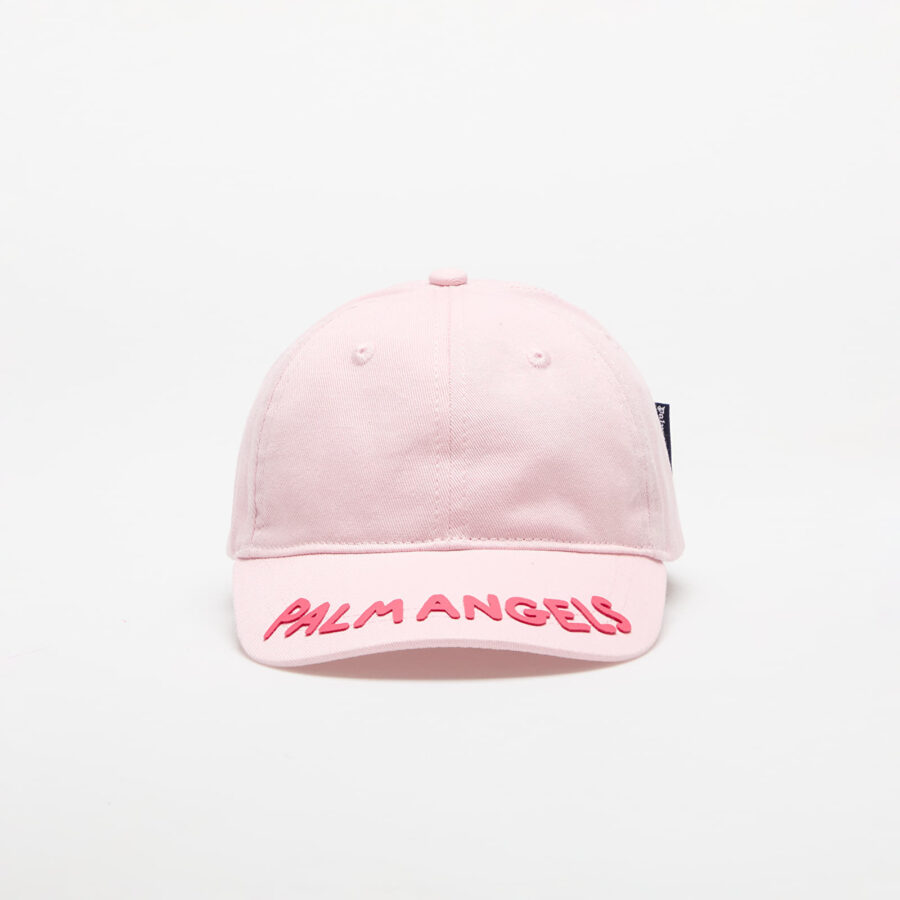 Palm Angels Kids Seasonal Logo Baseball Cap Rose Pink I-alacsony-ár