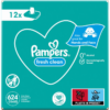 Pampers Fresh Clean nedves törlőkendő gyerekeknek az érzékeny bőrre 12x52 db-Ár