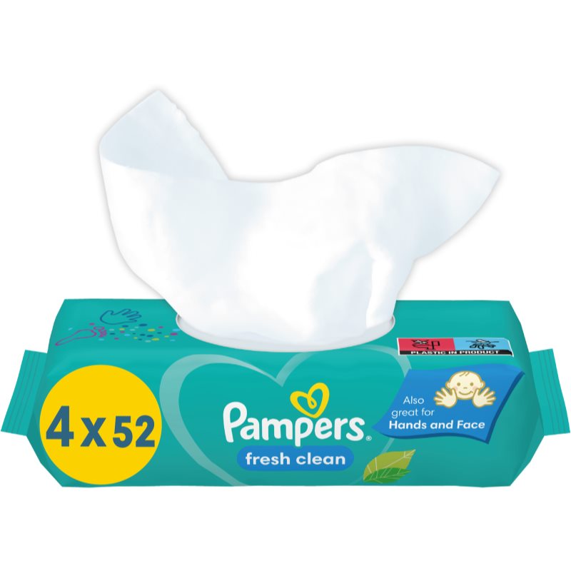 Pampers Fresh Clean nedves törlőkendő gyerekeknek az érzékeny bőrre 4x52 db-Ár