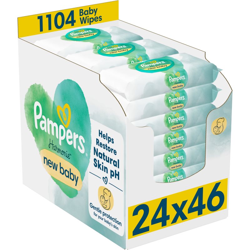Pampers Harmonie New Baby nedves törlőkendő gyerekeknek 24x46 db-Ár