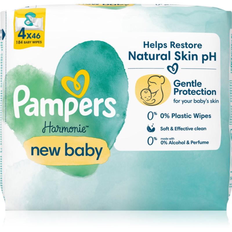Pampers Harmonie New Baby nedves törlőkendő gyerekeknek 4x46 db-Ár