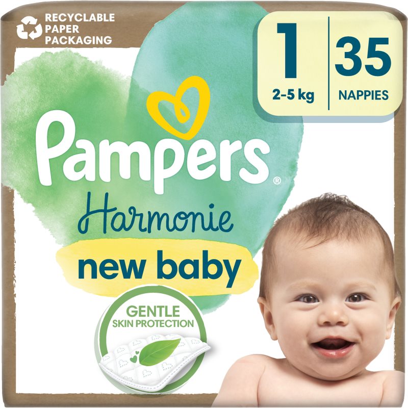 Pampers Harmonie Size 1 eldobható pelenkák 2-5 kg 35 db-Ár