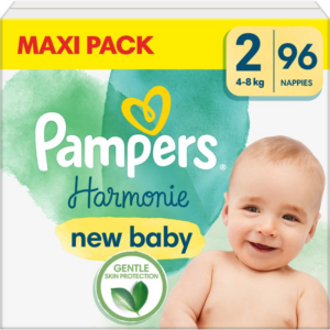 Pampers Harmonie Size 2 eldobható pelenkák 4-8 kg 96 db-Ár