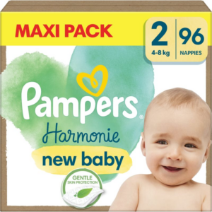 Pampers Harmonie Size 2 eldobható pelenkák 4-8 kg 96 db-Ár