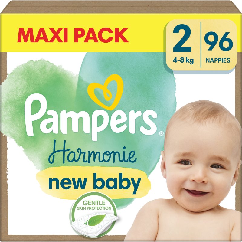 Pampers Harmonie Size 2 eldobható pelenkák 4-8 kg 96 db-Ár