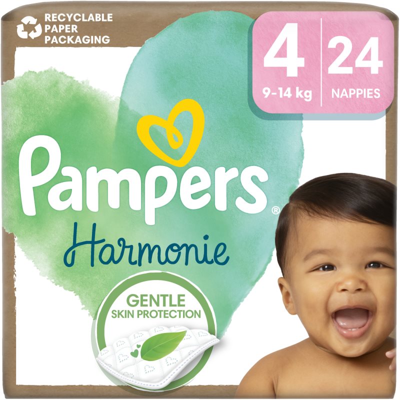 Pampers Harmonie Size 4 eldobható pelenkák 9-14 kg 24 db-Ár