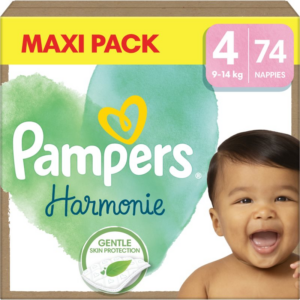 Pampers Harmonie Size 4 eldobható pelenkák 9-14 kg 74 db-Ár