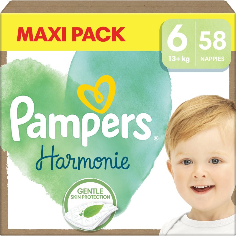Pampers Harmonie Size 6 eldobható pelenkák 13+ kg 58 db-Ár