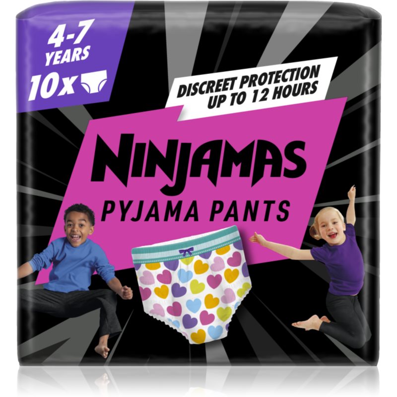 Pampers Ninjamas Pyjama Pants pizsama nadrágpelenkák 17-30 kg Hearts 10 db-Ár