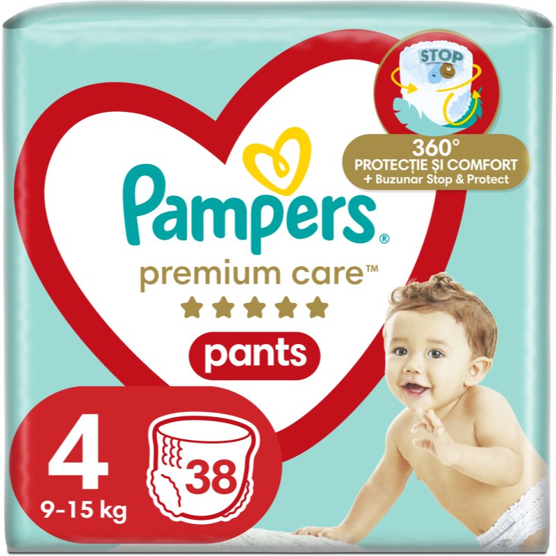 Pampers Premium Care Pants Maxi Size 4 eldobható nadrágpelenkák 9-15 kg 38 db-Ár