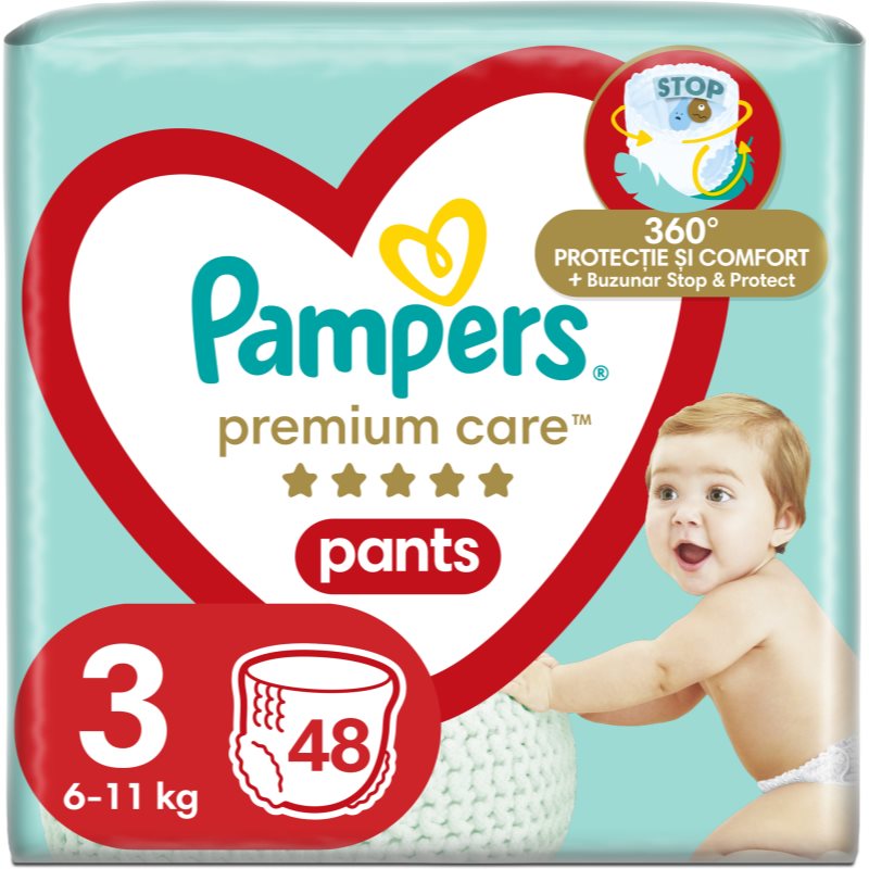 Pampers Premium Care Pants Size 3 nadrágpelenkák 6-11kg 48 db-Ár