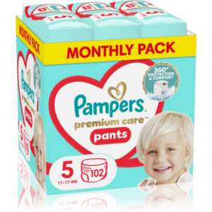 Pampers Premium Care Pants Size 5 eldobható nadrágpelenkák 12-17 kg 102 db-ár