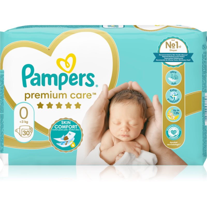Pampers Premium Care Size 0 eldobható pelenkák < 3kg 30 db-Ár
