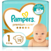 Pampers Premium Care Size 1 eldobható pelenkák 2-5 kg 72 db-Ár