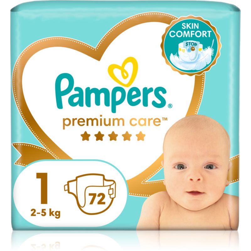 Pampers Premium Care Size 1 eldobható pelenkák 2-5 kg 72 db-Ár