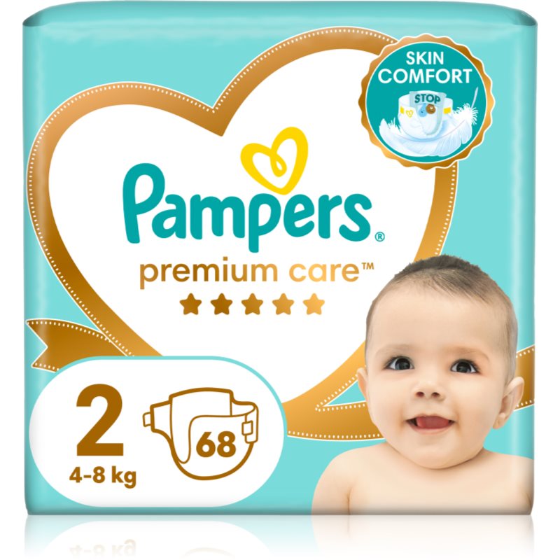 Pampers Premium Care Size 2 eldobható pelenkák 4-8 kg 68 db-Ár