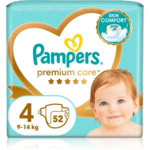 Pampers Premium Care Size 4 eldobható pelenkák 9-14 kg 52 db-Ár