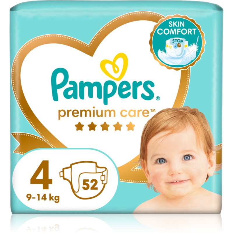 Pampers Premium Care Size 4 eldobható pelenkák 9-14 kg 52 db-Ár