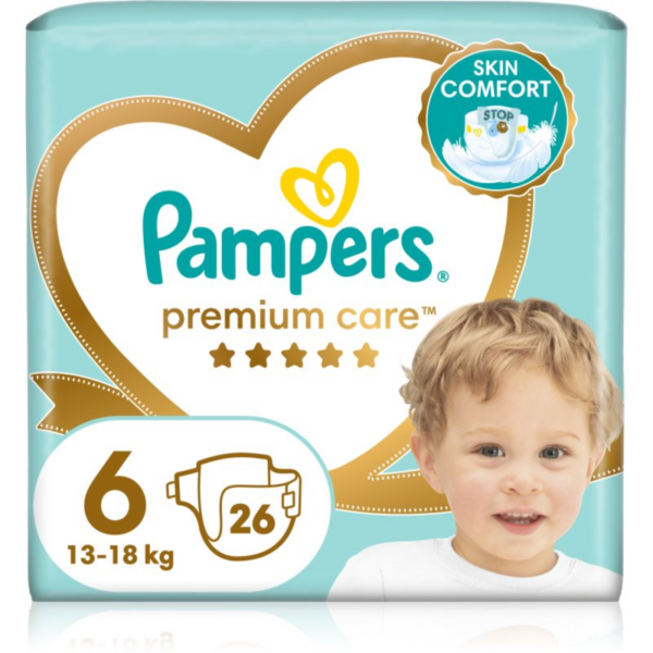 Pampers Premium Care Size 6 eldobható pelenkák 13-18 kg 26 db-ár