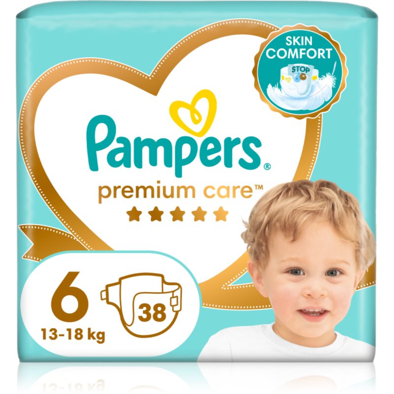 Pampers Premium Care Size 6 eldobható pelenkák 13-18 kg 38 db-Ár
