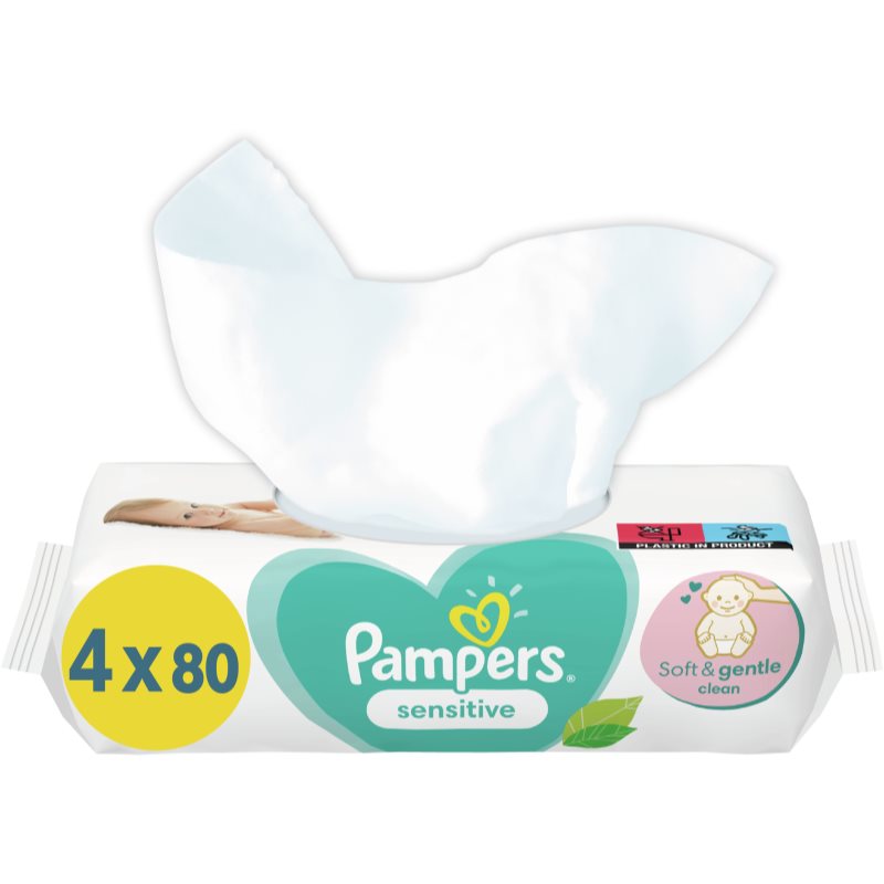 Pampers Sensitive nedves törlőkendő gyerekeknek az érzékeny bőrre 4x80 db-Ár