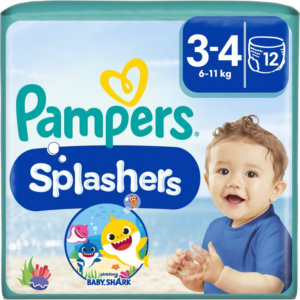 Pampers Splashers 3-4 eldobható úszópelenkák 6-11 kg 12 db-Ár