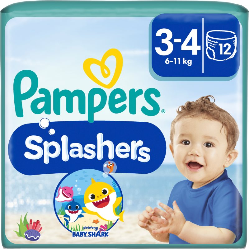 Pampers Splashers 3-4 eldobható úszópelenkák 6-11 kg 12 db-Ár