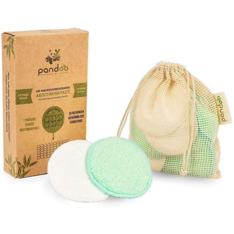 Pandoo Make-up Remover Pads Washable & Reusable mosható sminklemosó korong 10 db-Ár