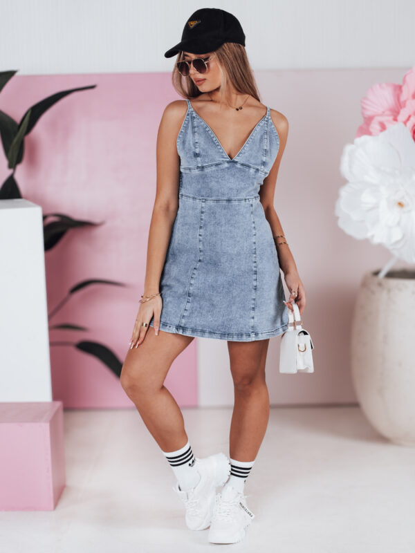 Pánt nélküli farmer ruha LEALA Dstreet