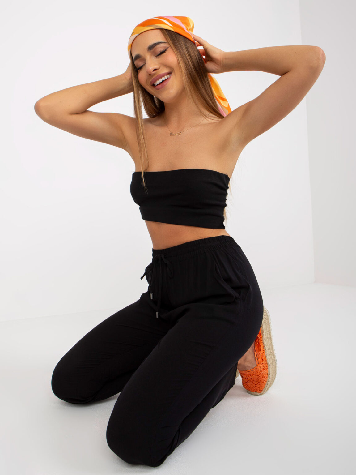 Pants-D73761M61869N-black