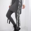 Pants/suit with graphite selfie lettering