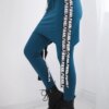 Pants/suit with navy selfie inscription