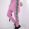 Pants/suit with selfie lettering light pink