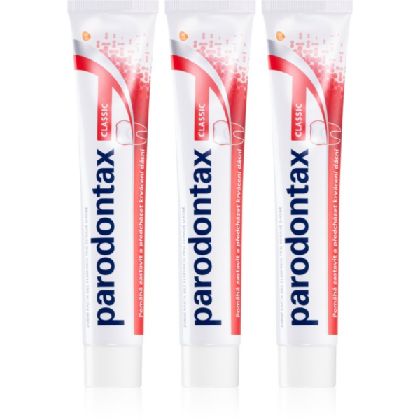 Parodontax Classic fogkrém fogínyvérzés ellen fluoridmentes 3x75 ml-Eredeti