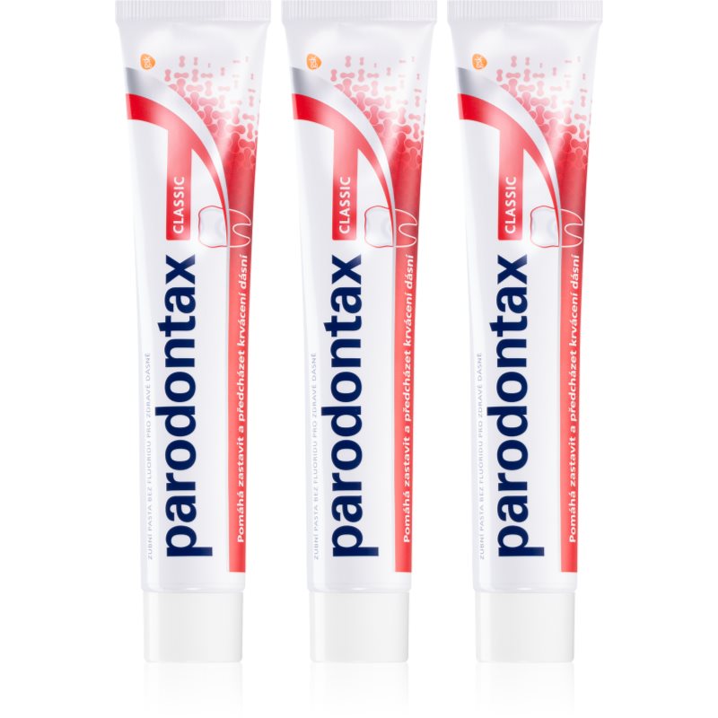 Parodontax Classic fogkrém fogínyvérzés ellen fluoridmentes 3x75 ml-Eredeti