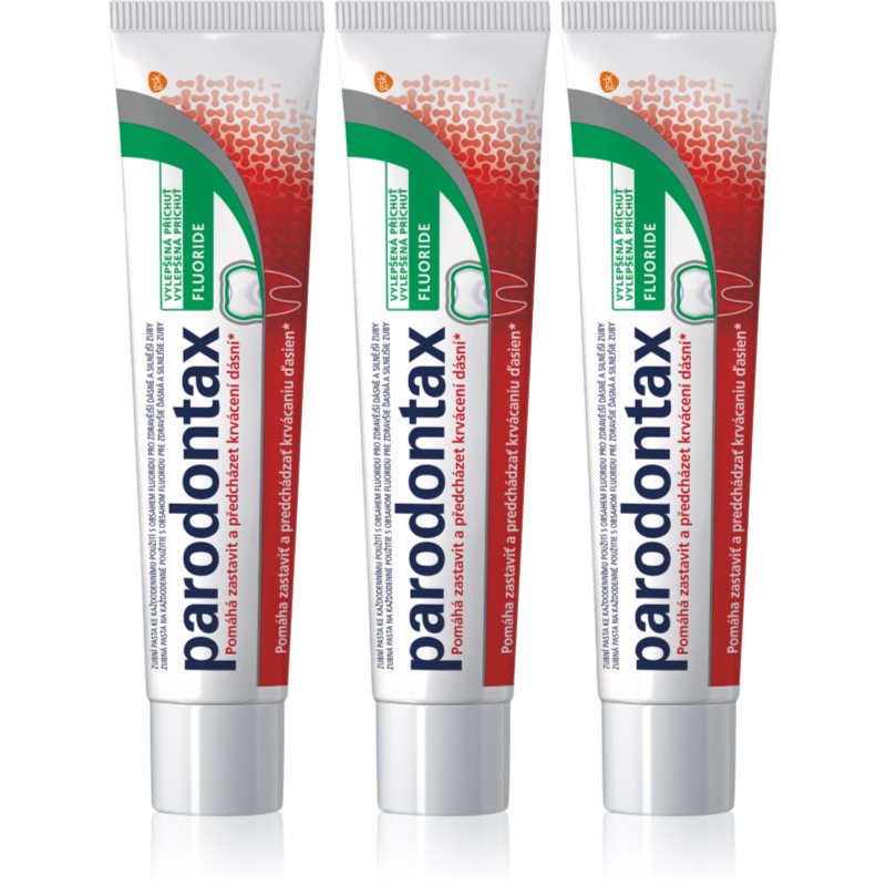 Parodontax Fluoride fogkrém fogínyvérzés ellen 3x75 ml-Eredeti
