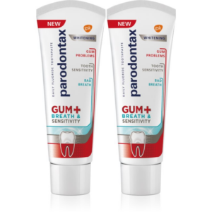 Parodontax Gum And Sens Whitening fehérítő fogkrém a fogakra 2x75 ml-Ár