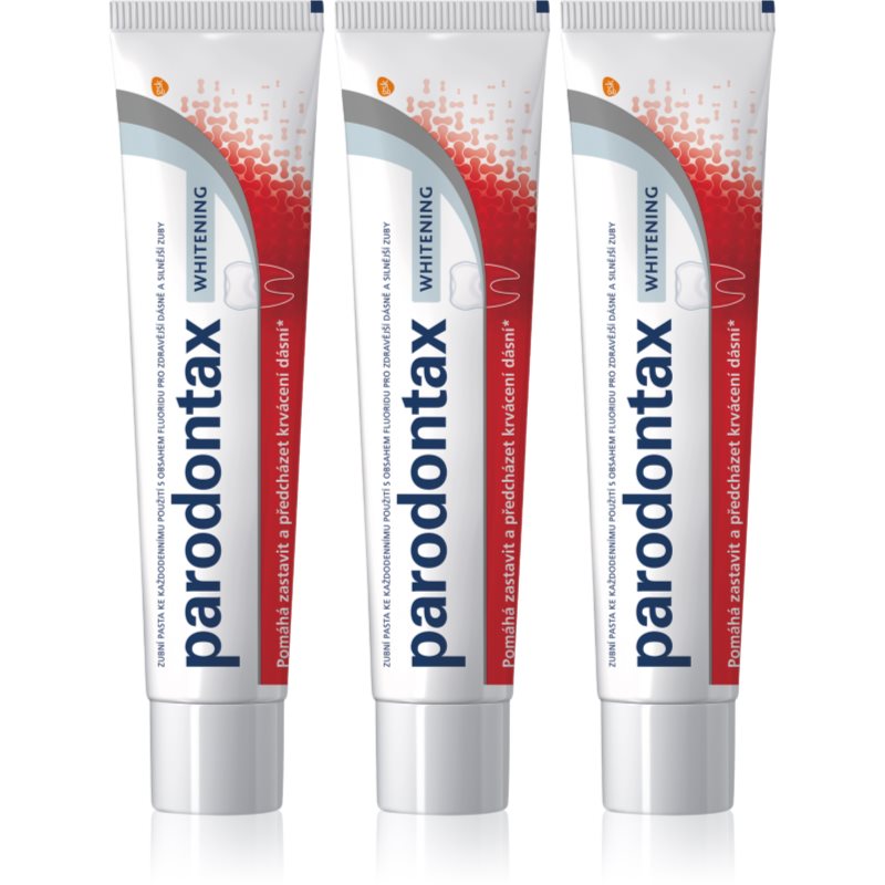 Parodontax Whitening fehérítő fogkrém ínyvérzés ellen 3x75 ml-Eredeti