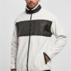 Patched Micro fleece jacket wolfgrey