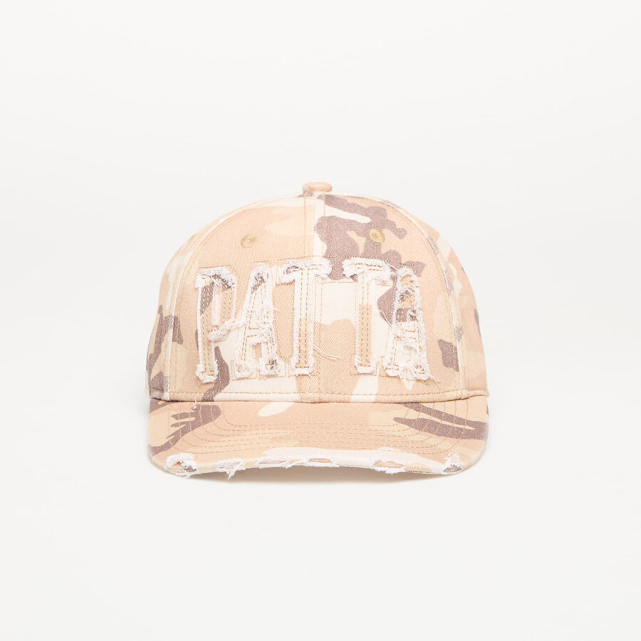 Patta Frayed Woodland Camo Sports Cap Sand Dollar Universal-alacsony-ár