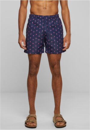 Pattern swimsuit shorts flamingo
