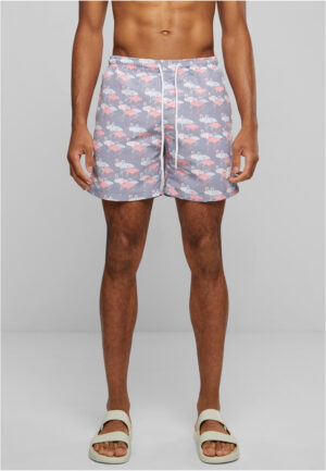 Pattern swimsuit shorts flamingo aop