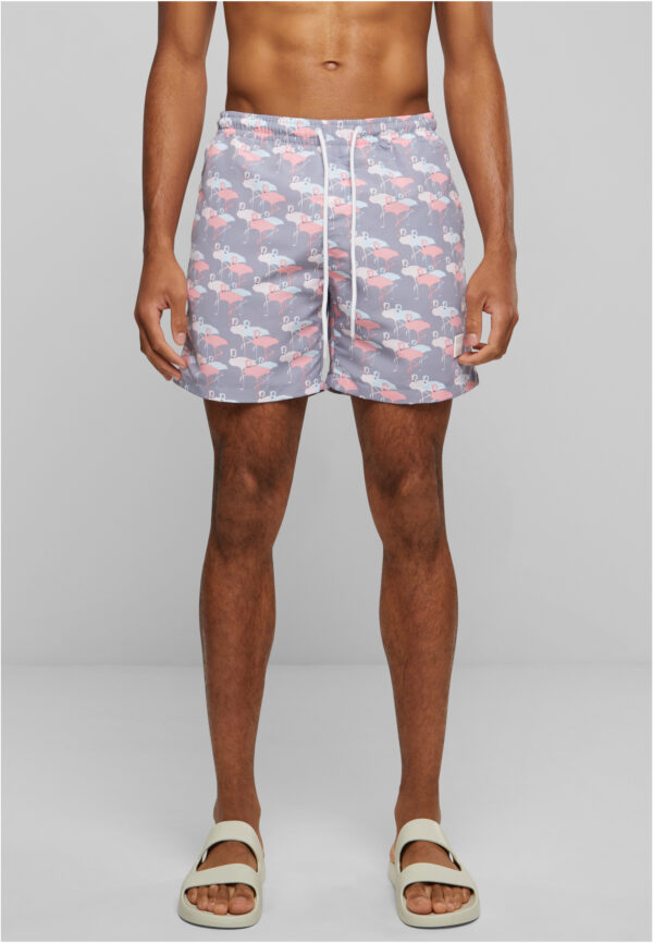Pattern swimsuit shorts flamingo aop