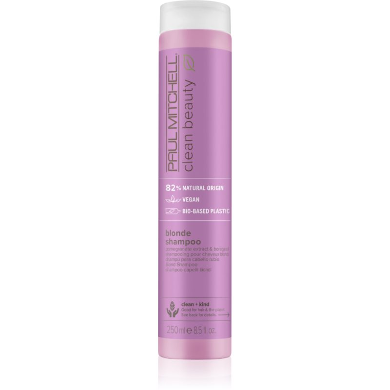 Paul Mitchell Clean Beauty Blonde Shampoo lila sampon szőkített