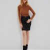 Pencil skirt with print