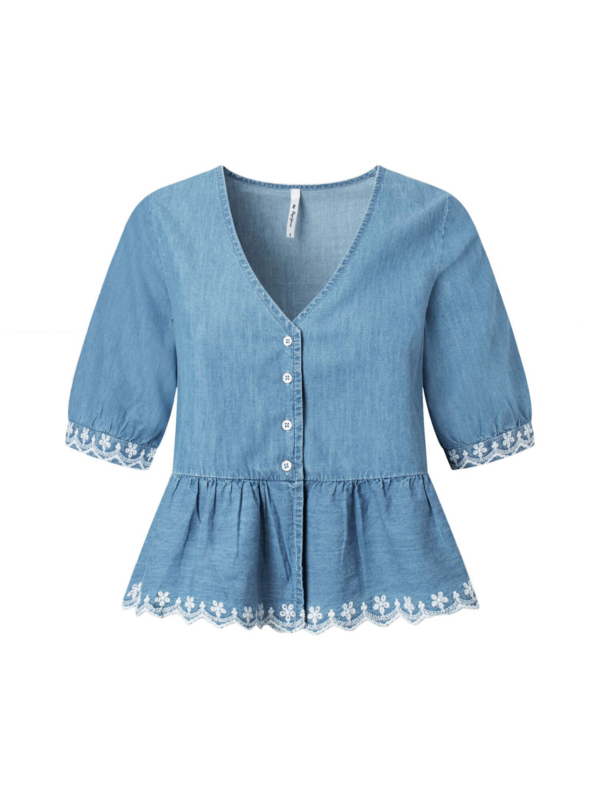 Pepe Jeans Blúz 'Berta'  kék farmer-Hungary