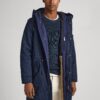 Pepe Jeans Bowie Dark Blue Men's Winter Parka - Men's