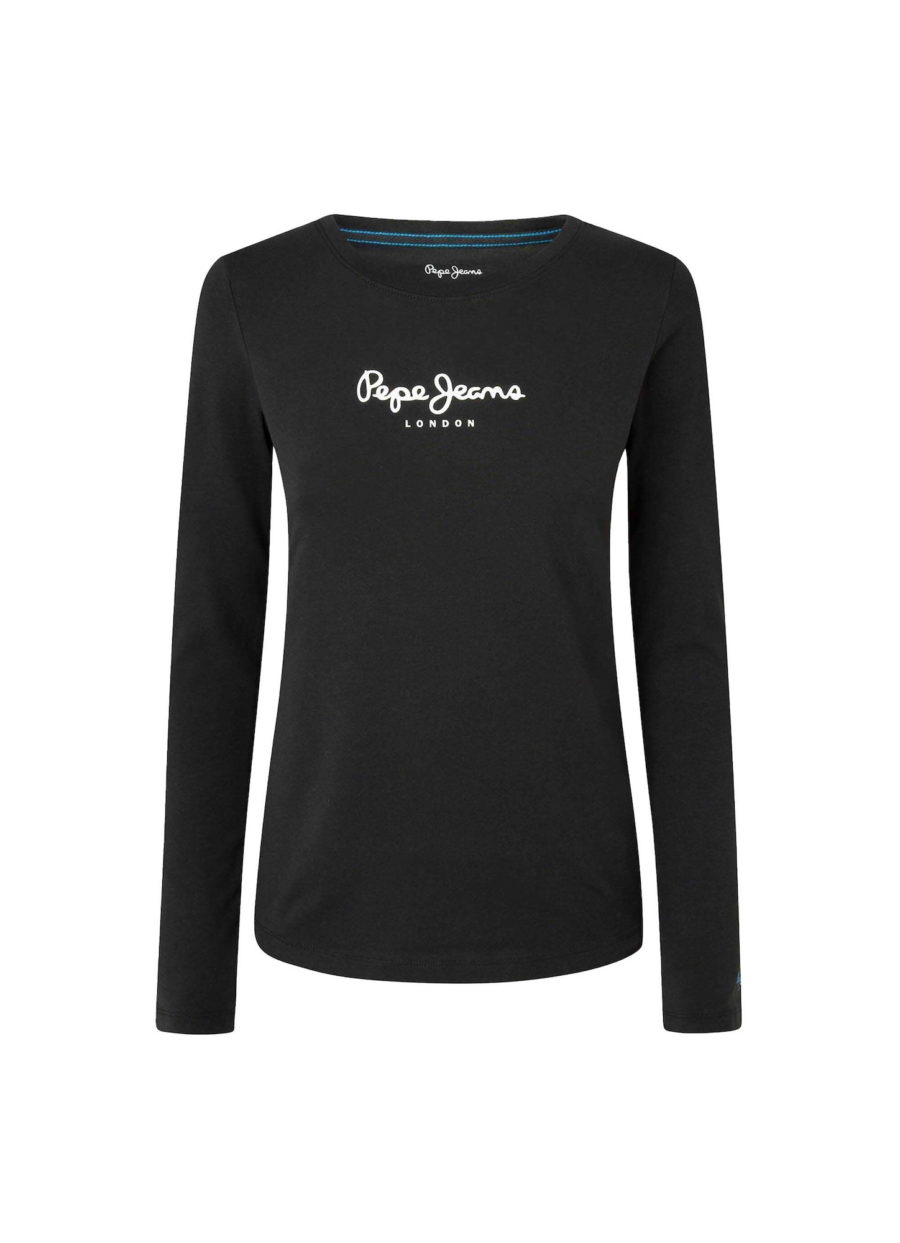 Pepe Jeans Póló 'New Verginia'  fekete / fehér-Hungary