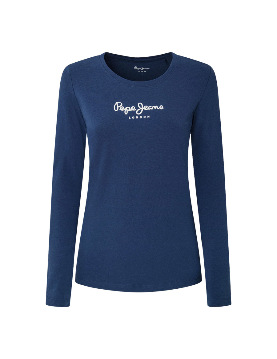 Pepe Jeans Póló 'New Verginia'  sötétkék / fehér-Hungary
