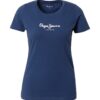 Pepe Jeans Póló 'New Virginia'  tengerészkék / fehér